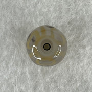 Natural Powerful Tibetan Old Oily Agate  Nectar Vessel Dzi Bead Heavenly Master (Tian Zhu) 花蜜容器眼天诛 2.27g 12.1 by 10.7mm - Huangs Jadeite and Jewelry Pte Ltd