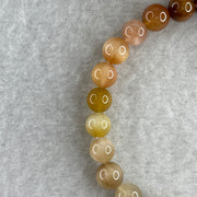 Good Grade Natural Muti Color Rabbit Hair Rutilated Quartz Beads Bracelet 11.15g 15.5cm 6.9mm 27 Beads - Huangs Jadeite and Jewelry Pte Ltd