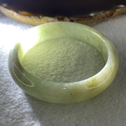 Type A Green with Red Patches Jade Jadeite Bangle 59.78g inner Dia 59.5mm 13.7 by 7.9mm (Slight External Rough) - Huangs Jadeite and Jewelry Pte Ltd