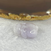 Type A Jelly Light Lavender Jadeite Pixiu Pendent A货浅紫色翡翠貔貅牌 9.96g 25.1 by 15.2 by 12.9 mm - Huangs Jadeite and Jewelry Pte Ltd