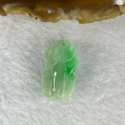 Type A Jelly Apple Green Jadeite Pixiu Pendent A货苹果绿色翡翠貔貅牌 7.29g 24.2 by 13.3. y 10.4 mm - Huangs Jadeite and Jewelry Pte Ltd