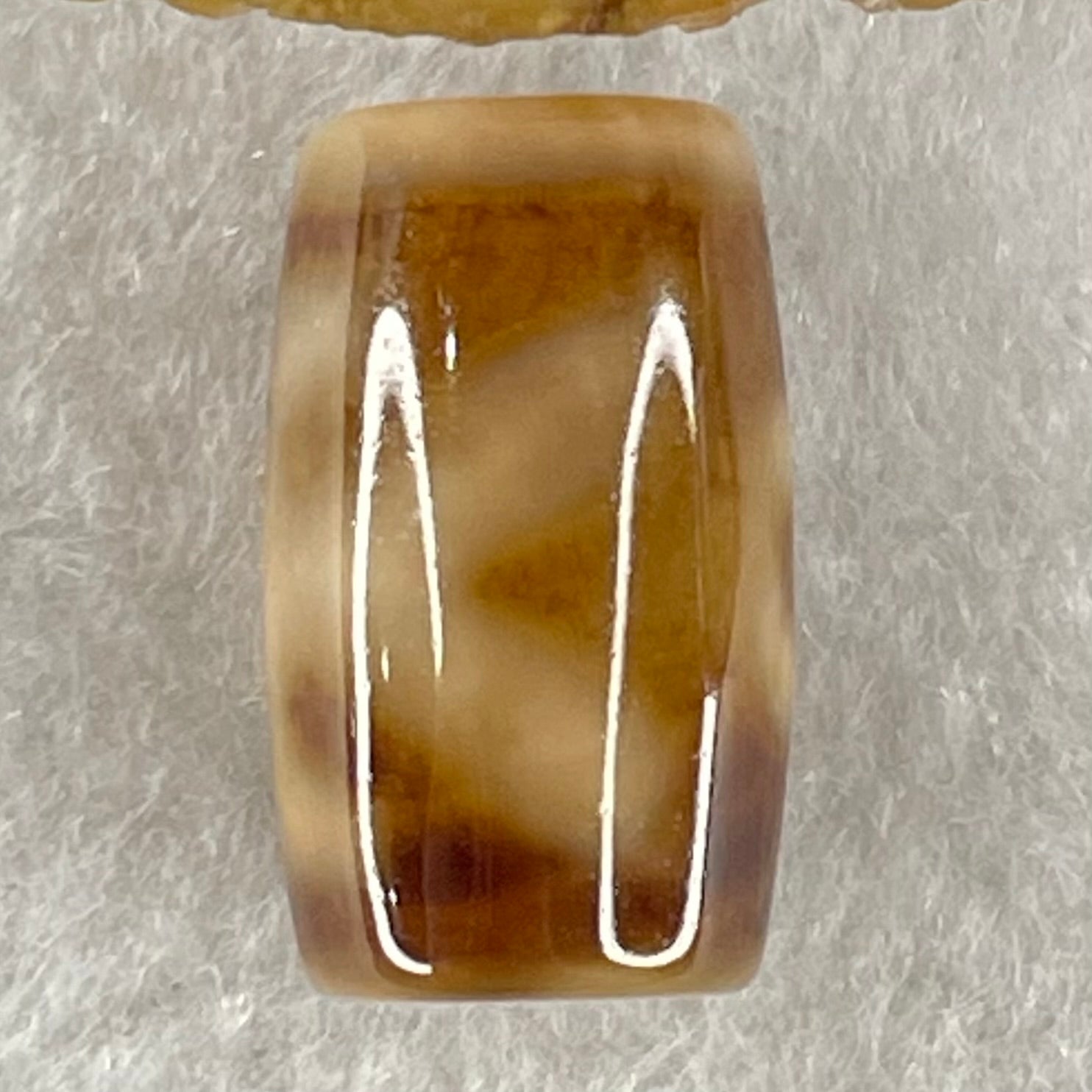 Natural Powerful Tibetan Old Oily Agate Patina Guiren Tairen Human Dzi Bead Totem Amulet Heavenly Master (Tian Zhu) 贵人天诛 4.87g 19.6 by 11.7mm - Huangs Jadeite and Jewelry Pte Ltd