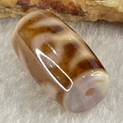 Natural Powerful Tibetan Old Oily Agate Patina Guiren Tairen Human Dzi Bead Totem Amulet Heavenly Master (Tian Zhu) 贵人天诛 4.72g 20.0 by 11.7mm - Huangs Jadeite and Jewelry Pte Ltd