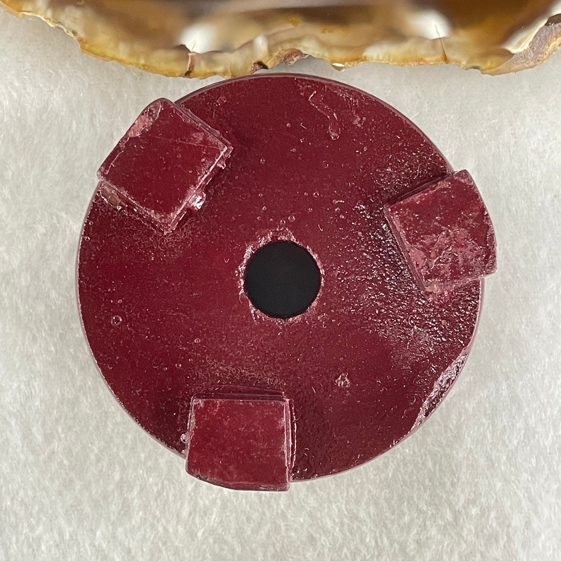 Natural Citrine Display Sphere Ball with Wooden Stand Display 730.53g 79.4 by 91.6mm - Huangs Jadeite and Jewelry Pte Ltd