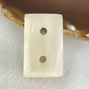 Antique Natural White Nephrite 26.34g 43.7 by 27.0 by 10.0mm - Huangs Jadeite and Jewelry Pte Ltd