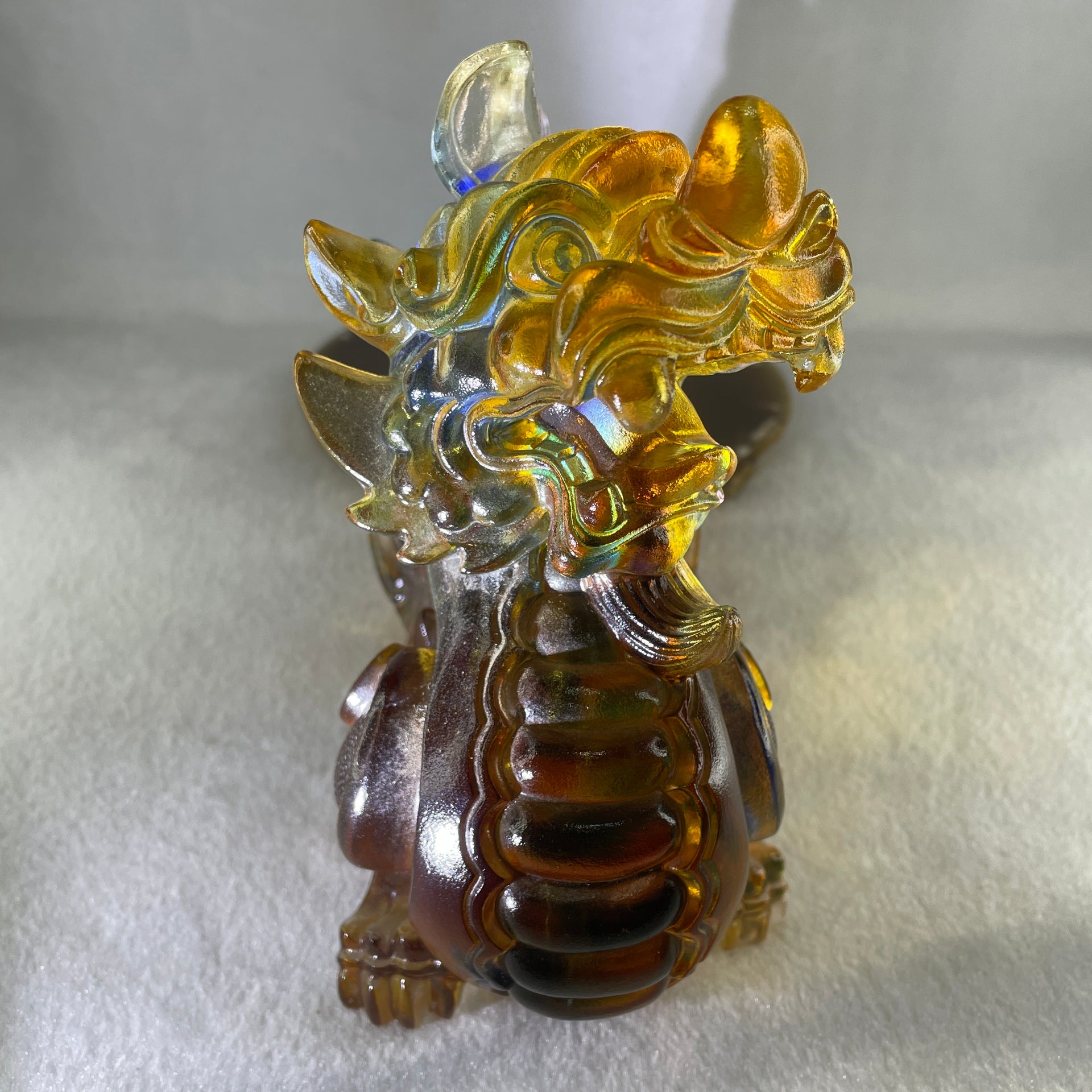 Liuli Pixiu Display 1,942.0g 175.0 by 82.5 by 154.0mm - Huangs Jadeite and Jewelry Pte Ltd