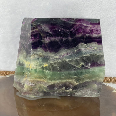 Natural Dark Green and Intense Purple Fluorite Display 1231.01g 93.5 by 84.1 by 76.7mm - Huangs Jadeite and Jewelry Pte Ltd
