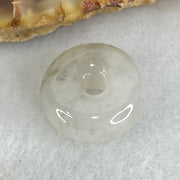 Type A Semi Icy Light Lavender With Wuji Grey Jadeite Ping An Kou Charm/Pendant 2.19g 13.6 by 5.7mm - Huangs Jadeite and Jewelry Pte Ltd