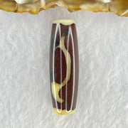 Natural Powerful Tibetan Old Oily Agate Ruyi Dzi Bead Heavenly Master (Tian Zhu) 如意天珠 8.47g 37.7 by 12.0mm - Huangs Jadeite and Jewelry Pte Ltd