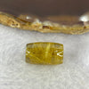 Good Grade Natural Golden Rutilated Quartz Crystal Lulu Tong Barrel 天然金顺发晶水晶露露通桶 
3.36g 17.2 by 10.6mm - Huangs Jadeite and Jewelry Pte Ltd