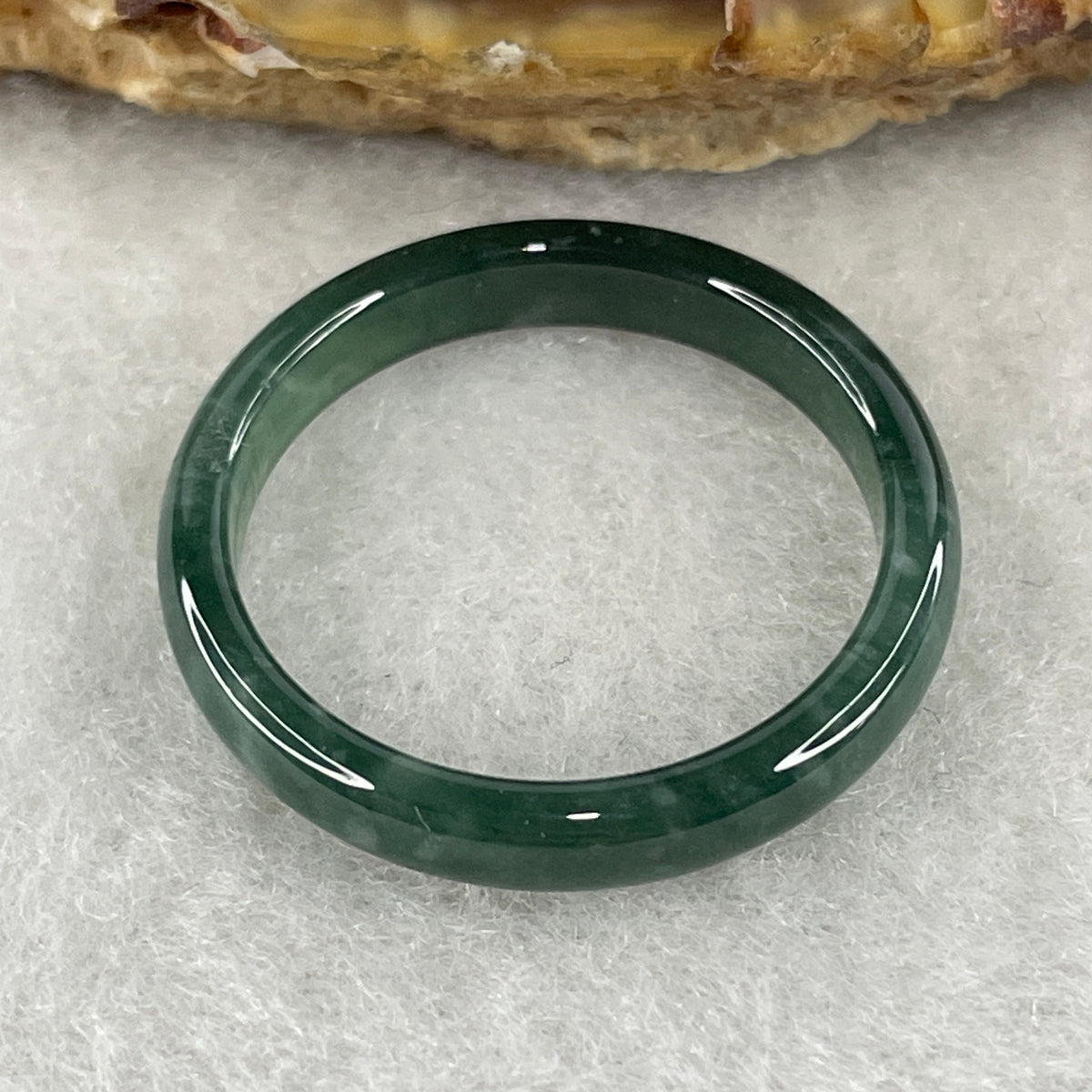 Natural Type A Blueish-Green Jadeite Ring | 3.9 by 2.5mm Flawless Ocean Jade Full-Eternity Band (1.89g | US 9.8 / HK 22 | Perfect) - Huangs Jadeite and Jewelry Pte Ltd