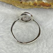 Above Average Grade Natural Super 7 Crystal in 925 Sliver Ring (Adjustable Size) 天然超级七水晶 925 银戒指（可调节尺寸) 1.78g 8.5 by 8.5 by 4.7mm - Huangs Jadeite and Jewelry Pte Ltd