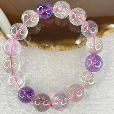 Natural super 7 Crystal Bracelet 66.87g 14.8mm 16beads - Huangs Jadeite and Jewelry Pte Ltd