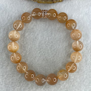 Certified Good Grade Natural Rabbit Hair Rutilated Quartz Beads Bracelet 31.59g 16cm 10.8mm 16Beads - Huangs Jadeite and Jewelry Pte Ltd