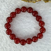 Natural Carnelian Agate Bracelet 天然红玉髓玛瑙手链 for Balancing Mind Body Spirit, Removes Negativity, Restores Hope and Enthusiasm 12.68g 12cm 5.2mm 17 Beads - Huangs Jadeite and Jewelry Pte Ltd