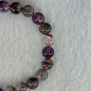 Natural Super 7 Beads Bracelet 18.18g 16cm 8.3mm 24 Beads - Huangs Jadeite and Jewelry Pte Ltd