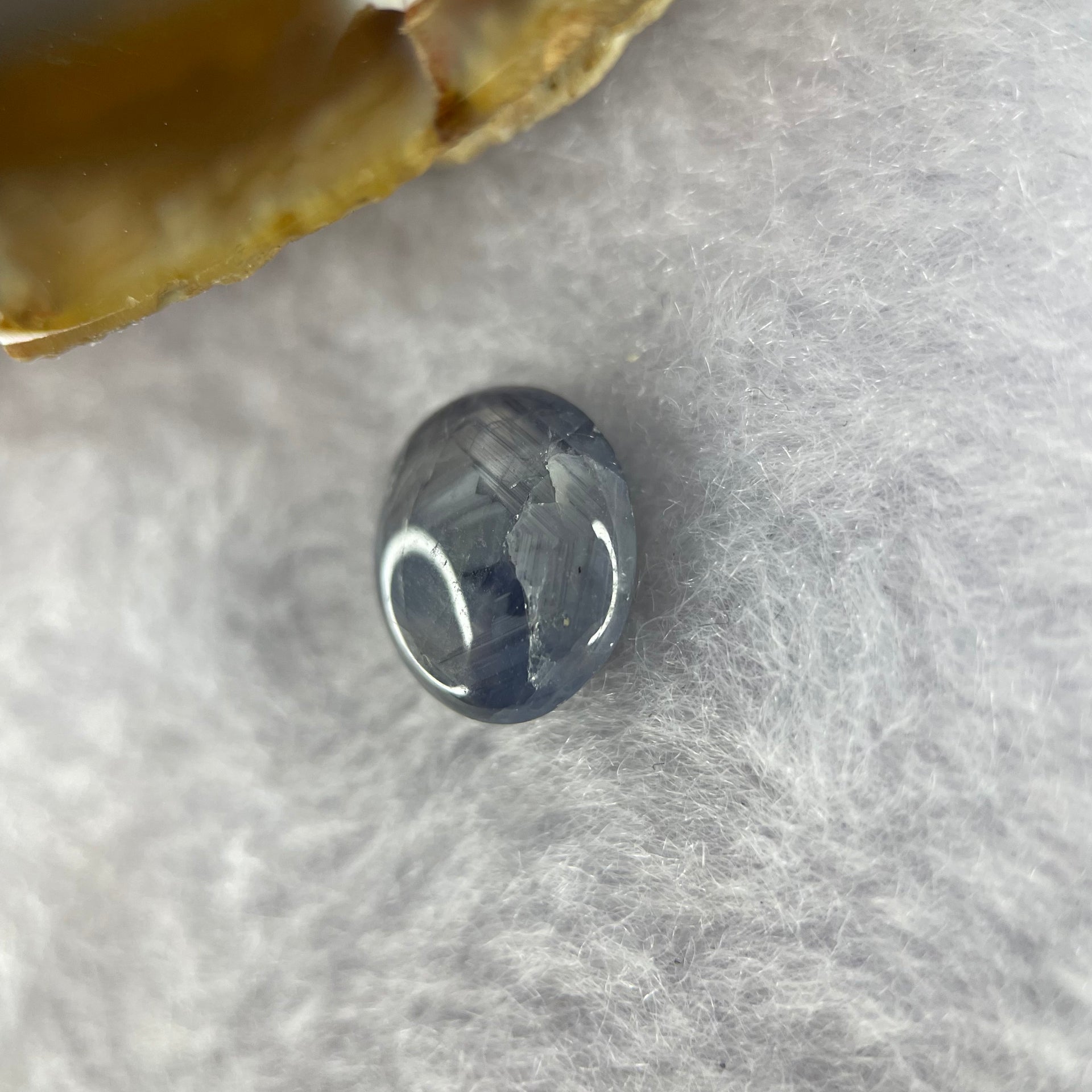 Natural Blue Star Sapphire 4.85 ct 10.6 by 9.2 by 4.4mm - Huangs Jadeite and Jewelry Pte Ltd