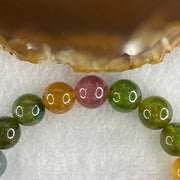 Very Good Natural Tourmaline Crystal Beads Bracelet 22.64g 14cm 9.2mm 19Beads - Huangs Jadeite and Jewelry Pte Ltd