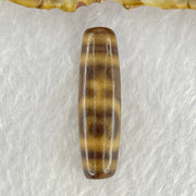 Natural Powerful Tibetan Old Oily Agate Double Nectar Vessel Dzi Bead Heavenly Master (Tian Zhu) 花蜜容器眼天珠 7.04g 38.0 by 10.9mm - Huangs Jadeite and Jewelry Pte Ltd