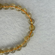 Natural Golden Rutilated Quartz Beads 天然金发水晶手链 12.39g 14.5cm 7.3mm 25 Beads - Huangs Jadeite and Jewelry Pte Ltd