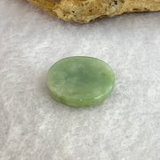 Type A Blueish Green Jadeite Mini Round Wu Shi Pai Pendant 1.34g 14.9 by 2.4mm - Huangs Jadeite and Jewelry Pte Ltd