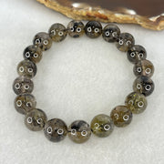 Natural Black Auralite Quartz Beads Bracelet 31.94g 17cm 10.9mm 19 Beads - Huangs Jadeite and Jewelry Pte Ltd
