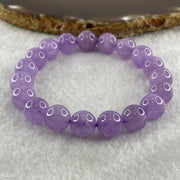 Natural Amethyst Quartz Beads Bracelet 26.65g 15.5cm 10.1mm 19 Beads - Huangs Jadeite and Jewelry Pte Ltd