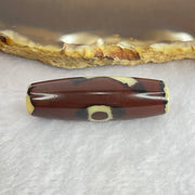 Natural Powerful Tibetan Old Oily Agate 5 Eyes Lightning Dzi Bead Heavenly Master (Tian Zhu) 五眼闪电天珠 8.68g 37.7 by 11.7mm - Huangs Jadeite and Jewelry Pte Ltd