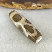 Natural Powerful Tibetan Old Oily Agate Cai Shen Dzi Bead Heavenly Master (Tian Zhu) 财神长天珠 9.35g 39.5 by 12.1mm - Huangs Jadeite and Jewelry Pte Ltd