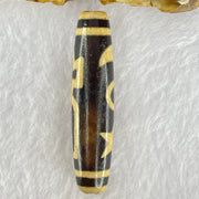 Natural Powerful Tibetan Old Oily Agate Cai Shen with Moon Sun Star Dzi Bead Heavenly Master (Tian Zhu) 财神长天珠 17.32g 58.3 by 13.7mm - Huangs Jadeite and Jewelry Pte Ltd