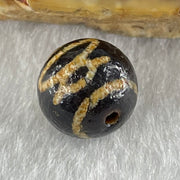 Natural Powerful Tibetan Old Oily Agate 2 Cai Shen Dzi Bead Heavenly Master (Tian Zhu) 1.34g 9.9 by 10.1mm - Huangs Jadeite and Jewelry Pte Ltd