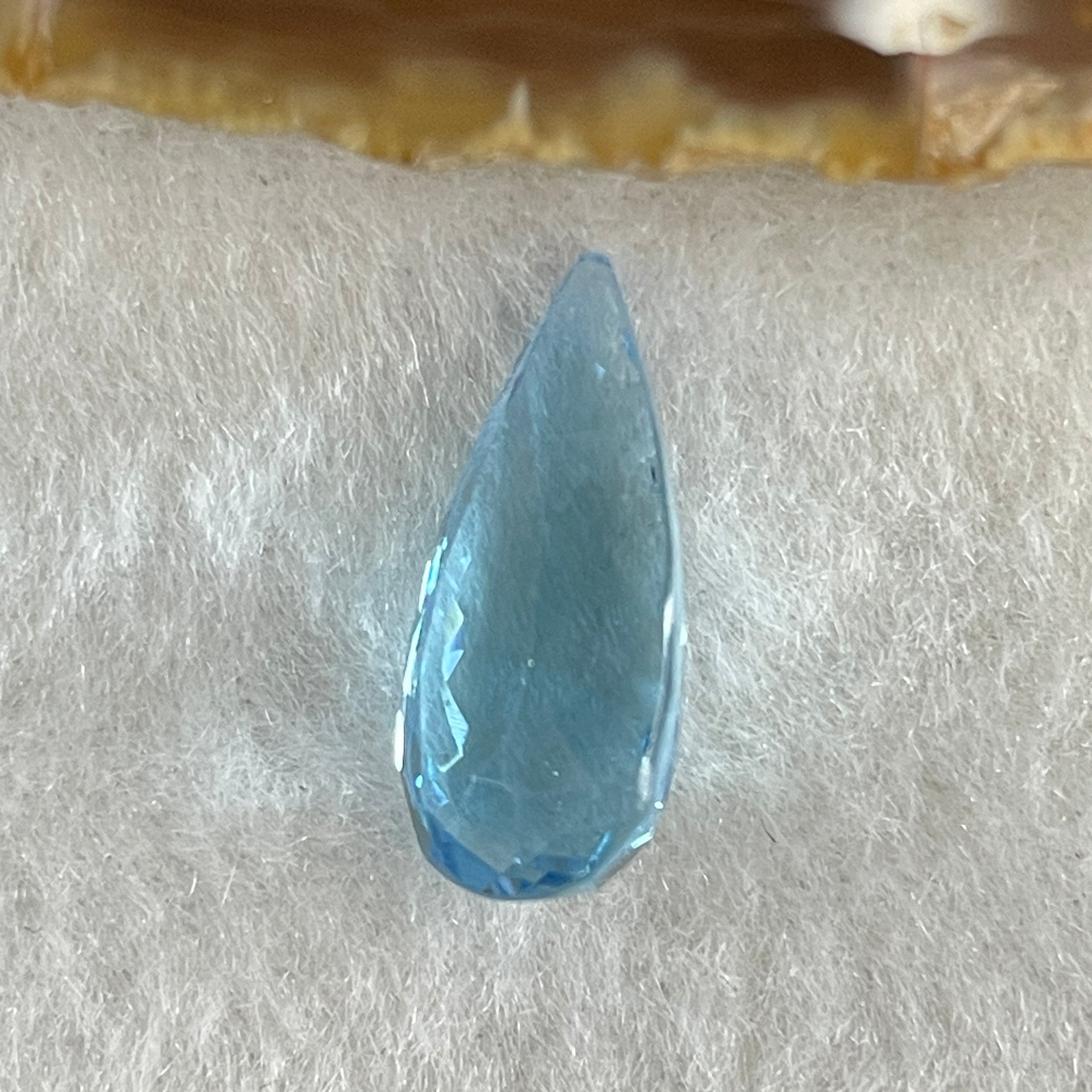 Natural Sky Blue Topaz Teardrop Shape 7.82ct 17.1 by 4.3 by 7.2mm - Huangs Jadeite and Jewelry Pte Ltd