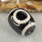 Natural Powerful Tibetan Old Oily Agate 1 Eye With Swastika Dzi Bead (Hotu Dzi) 4.46g 17.4 by 12.9mm - Huangs Jadeite and Jewelry Pte Ltd