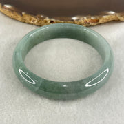 Type A Blueish Green Jadeite Bangle 48.91g Inner Diameter 57.1mm 12.9 by 7.2mm (Internal Line) - Huangs Jadeite and Jewelry Pte Ltd