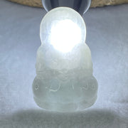 Type A Green Jadeite Guan Yin Pendant 8.30g  41.0 by 25.5 by 5.1mm - Huangs Jadeite and Jewelry Pte Ltd