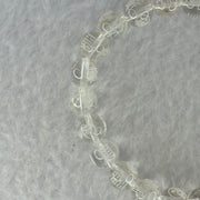 Natural Clear Quartz Beads with Inscription Bracelet 17.91g 15cm 8.4mm 23 Beads - Huangs Jadeite and Jewelry Pte Ltd