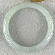Type A Light Green Faint Lavender Jadeite Bangle 64.46g Internal Diameter 55.5mm 14.3 by 8.6mm (Fine Internal Lines) - Huangs Jadeite and Jewelry Pte Ltd