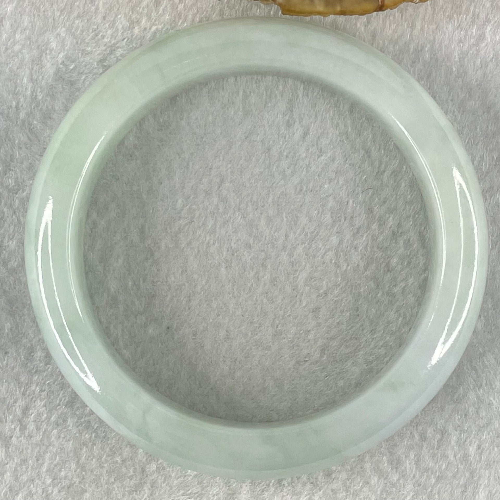 Type A Light Green Faint Lavender Jadeite Bangle 64.46g Internal Diameter 55.5mm 14.3 by 8.6mm (Fine Internal Lines) - Huangs Jadeite and Jewelry Pte Ltd