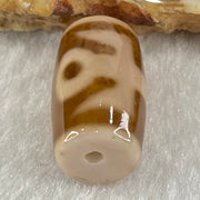 Natural Powerful Tibetan Old Oily Agate Patina Guiren Tairen Human Dzi Bead Totem Amulet Heavenly Master (Tian Zhu) 贵人天诛 4.71g 19.8 by 11.7mm - Huangs Jadeite and Jewelry Pte Ltd