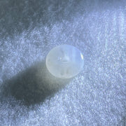 Type A Icy White Jadeite Ping An Kou Donut Charm Pendant 2.22g 14.4 by 5.0mm - Huangs Jadeite and Jewelry Pte Ltd