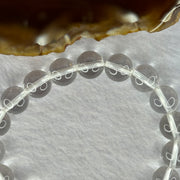 Natural Clear Quartz Bracelet 天然白水晶手链 30.80g 17cm 10.6mm 19 Beads - Huangs Jadeite and Jewelry Pte Ltd