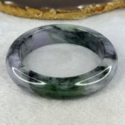 Type A Lavender with Wuji Grey and Green Jadeite Bangle Internal Diameter 56.4mm 78.54g 15.1 by 9.5mm (Very Slight Internal Line) - Huangs Jadeite and Jewelry Pte Ltd
