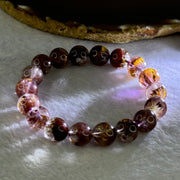 Very Good Grade Natural Auralite 23 Bracelet 天然激光23手链 34.21g 17cm 11.5mm 18 Beads - Huangs Jadeite and Jewelry Pte Ltd
