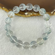 Good Grade Natural Blue Rutilated Quartz Bracelet 41.28g 18.5cm 12.0mm 18 Beads - Huangs Jadeite and Jewelry Pte Ltd
