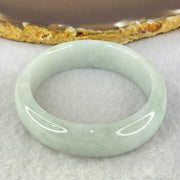Type A Lavender and Green Jadeite Oval Bangle Internal Diameter 51.4mm 43.39g 13.1 by 7.2mm (Very Slight Internal Lines) - Huangs Jadeite and Jewelry Pte Ltd