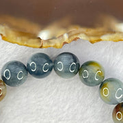 Good Grade Natural Blue Rutilated Quartz Bracelet 34.89g 17cm 11.3mm 18 Beads - Huangs Jadeite and Jewelry Pte Ltd