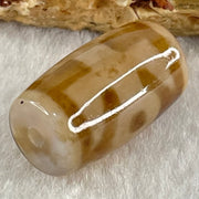 Natural Powerful Tibetan Old Oily Agate Patina Guiren Tairen Human Dzi Bead Totem Amulet Heavenly Master (Tian Zhu) 贵人天诛 4.77g 19.6 by 11.6mm - Huangs Jadeite and Jewelry Pte Ltd