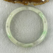 Type A Natural Green with Lavender Jadeite Bangle 33.91g Inner Diameter 51.0mm 10.9 by 7.0mm (Slight Internal Lines) - Huangs Jadeite and Jewelry Pte Ltd