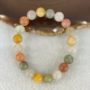 Above Average Grade Natural Muti Colour Rabbit Hair Rutilated Quartz Beads Bracelet 24.92g 16cm 9.8mm 20 Beads - Huangs Jadeite and Jewelry Pte Ltd