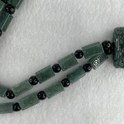 Type A Jelly Blueish Green Jadeite 9 Dragon Double Side Pendant 121.51g 62.8 by 28.9 by 11.5mm - Huangs Jadeite and Jewelry Pte Ltd